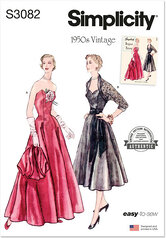 Afternoon evening dress with bolero. Simplicity 3082. 