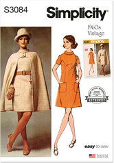 Cape and dress. Simplicity 3084. 