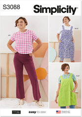 Tops, pants apron dresses by Elaine Heigl designs. Simplicity 3088. 