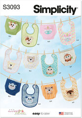 Babies´ bibs diaper cover by Sew Sweet Chic by Susan Cousineau. Simplicity 3093. 