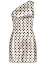 Dress in two lengths with detachable 3d flowers
