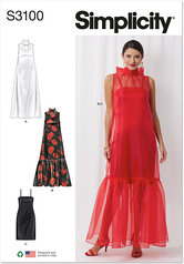 Special occasion dress slip. Simplicity 3100. 