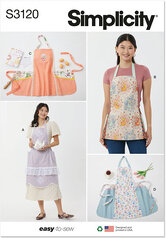 Apron in two lengths. Simplicity 3120. 