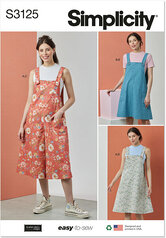 Knit tops, overalls jumper by Elaine Heigl designs. Simplicity 3125. 