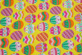 Yellow easter cotton with eggs