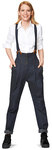 Pants with waistband pleats, Marlene-Dietrich-Pants, Braces