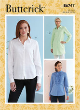 Button-Down Collared Shirts. Butterick 6747. 