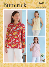 Petite Pullover Tops. Butterick 6751. 