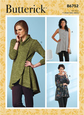 Fit and Flare Knit Tunics. Butterick 6752. 