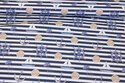 Across-striped, medium-thickness cotton in navy and white