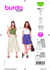 Culottes, Trousers, Pants. Burda 6138. 