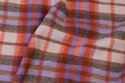 Coat-fabric with rust checks