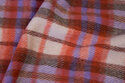 Coat-fabric with rust checks