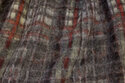 Felt wool with discrete checks in light grey-rust