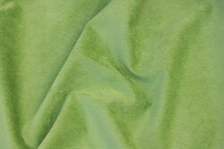 Narrow-corded spring-green baby corduroy in polyester with light stretch
