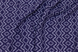 Navy blouse viscose with zig-zag pattern