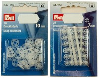 Snap fasteners 10 mm or 7 mm