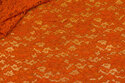 Soft viscose lace in rust-colored