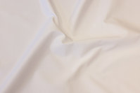 White, medium-thickness stretch-satin for pants 