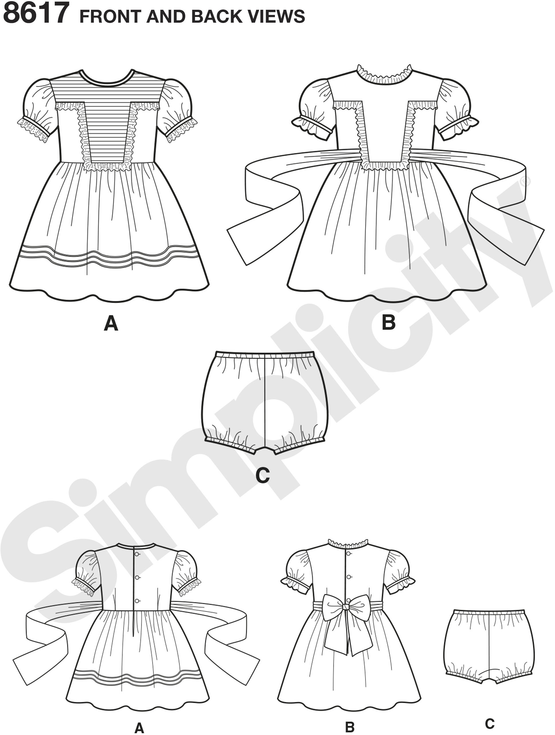 Sew these delightful vintage 1950s dress and panties in toddler sizes 1/2 to 4. Sew these delightful vintage 1950s dress and panties in toddler sizes 1/2 to 4.