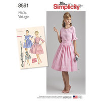 Vintage Dress. Simplicity 8591. 