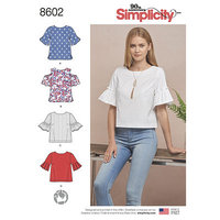 Tops in two lengths. Simplicity 8602. 