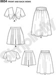 Women’s Vintage Skirt, Shorts and Tie Top