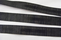 Black ribbon with shine 2,6cm