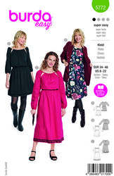 Dresses. Burda 5772. 