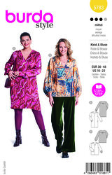 Dress and blouse. Burda 5783. 