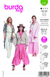 Jacket and coat. Burda 5787. 