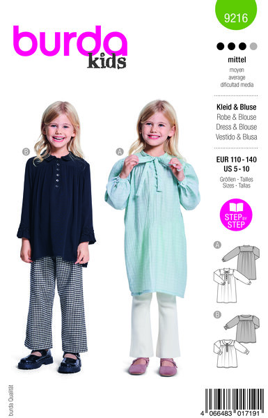 Dress and blouse for kids