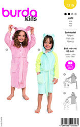 Bath robe. Burda 9219. 