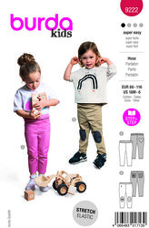 Pants or hose for kids. Burda 9222. 