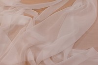 Chiffon polyester in white