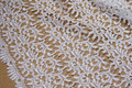 Elegant white spachtel-lace with scallops in both sides