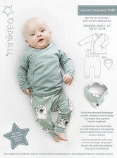 Baby suit with bib. Minikrea 11430. 