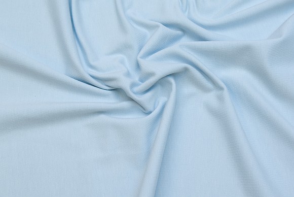 Stretch jersey in classic quality in light blue