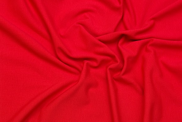 Stretch jersey in classic quality in red
