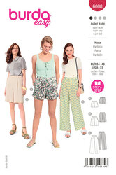 Trousers, Pants. Burda 6008. 