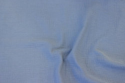 Double-woven cotton-crepe (gauze) mouse-grey