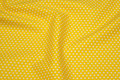 Yellow cotton with 2 mm white stars