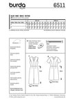 Dress, V-Neck, 4-Panel Skirt