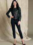 Collarless Seamed Jacket and Pull-On Pants - Anne Klein