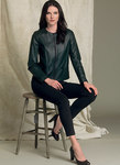 Collarless Seamed Jacket and Pull-On Pants - Anne Klein