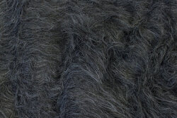 Long-haired fake-fur-fabric in dark speckled grey