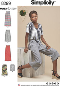 Skirts or Pants in Various Lengths. Simplicity 8299. 