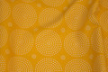 Dark yellow cotton with white 5.5 circles