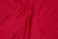 Red polyester jacquard for duge mm.