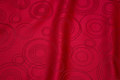 Red polyester jacquard for duge mm.